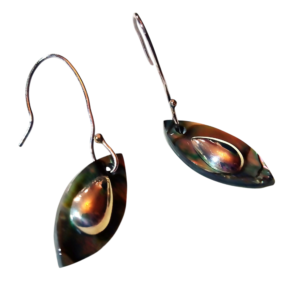 Pendientes Abulon y Plata
